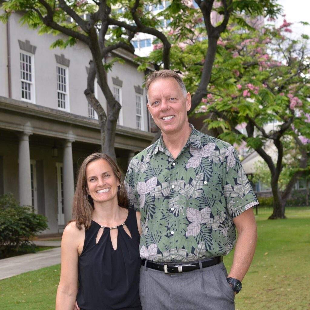 Lauri and Scott Topping, owners of FirstLight Home Care of Honolulu