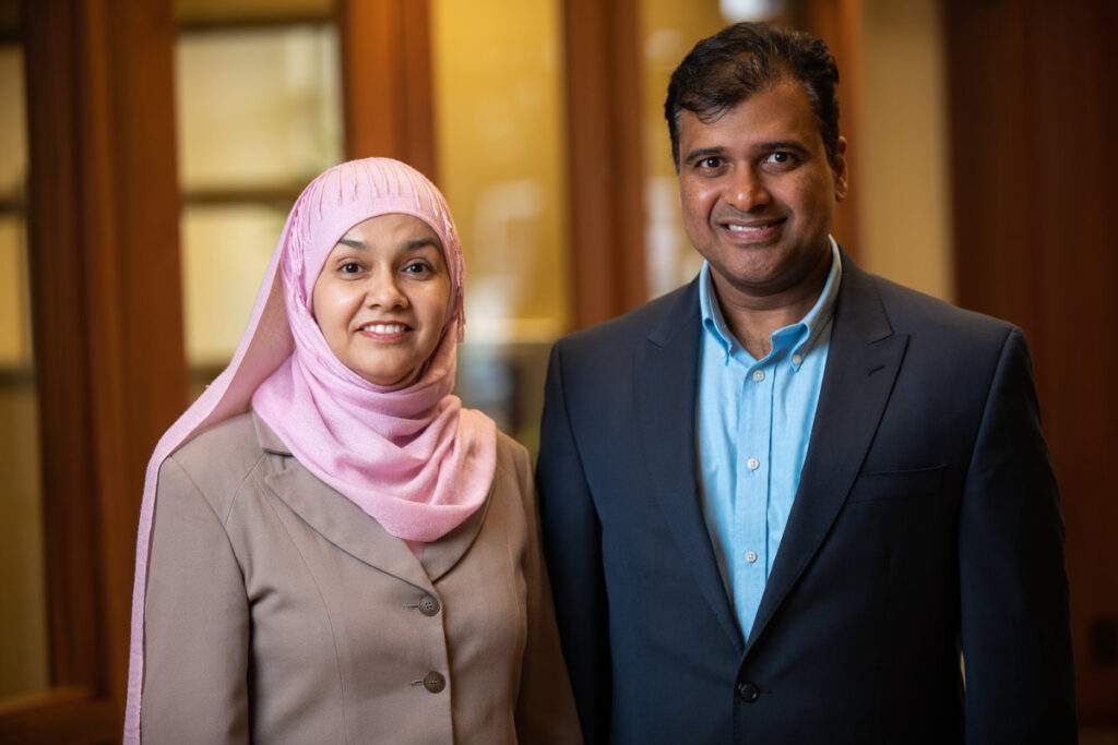 Mehjabeen and Mark Hamid, owners at FirstLight Home Care of North Tampa